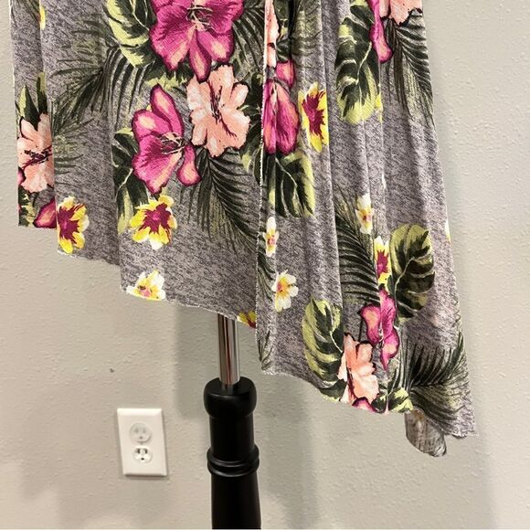Vera Wang Tropical Floral print Sleeveless asymmetrical Dress Size extra small - Picture 5 of 15